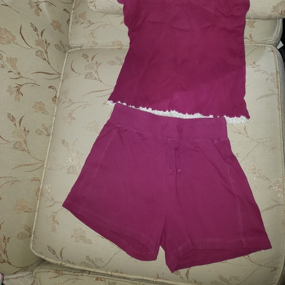 Purple shorts and top set. - Picture 2 of 6